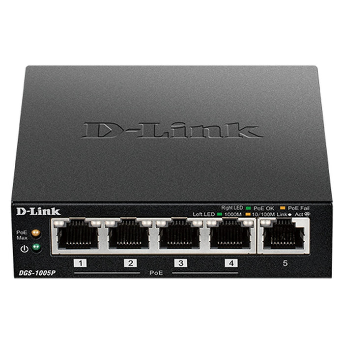 D-Link DGS-1005P Netzwerk-Switch Unmanaged L2 Gigabit Ethernet (10/100/1000) Power over Ethernet