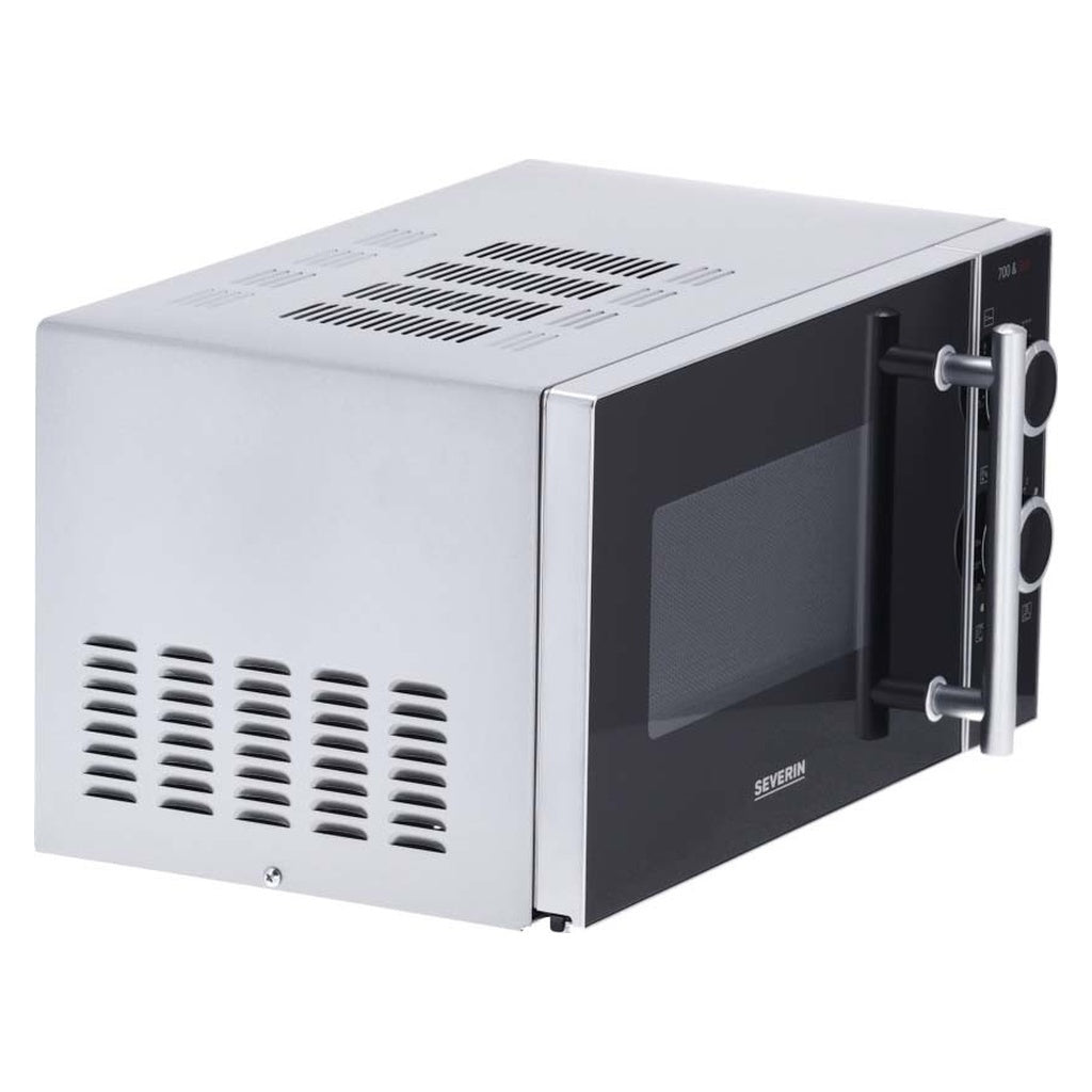 Produktbild Mikrowelle - Severin Mikrowelle m.Grill 700/900W MW 7771 Schwarz / Silber