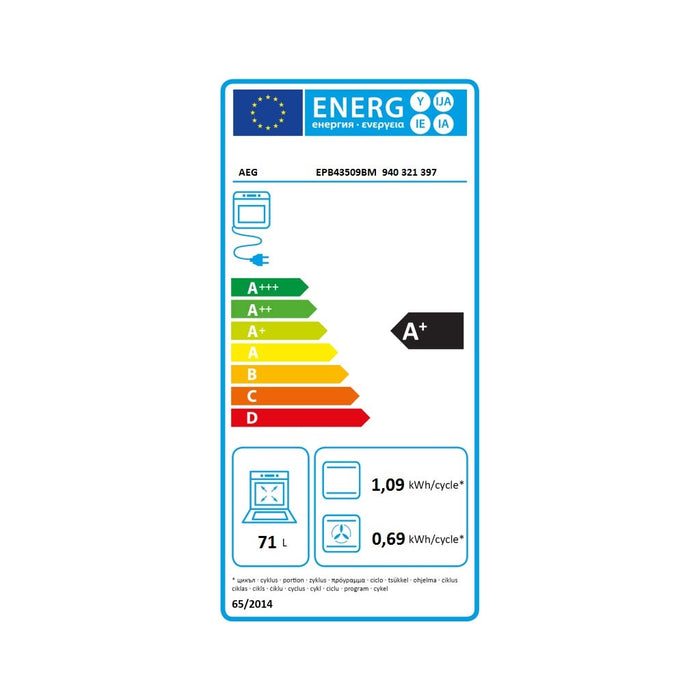 Electrolux AEG MDA EB-Herdset Pyro+Ind EPB43509BM+IEE64050X HPG43I5M82