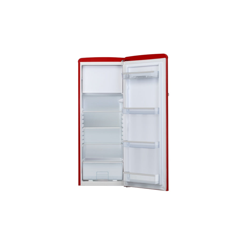 Produktbild Kühlschrank - Amica KSR 364 150 R Kühlschrank mit Gefrierfach 218 L im Retrodesign Rot