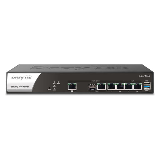 Produktbild Kabel-Router - Draytek Vigor 2962 Kabelrouter 2.5 Gigabit Ethernet Schwarz, Weiß