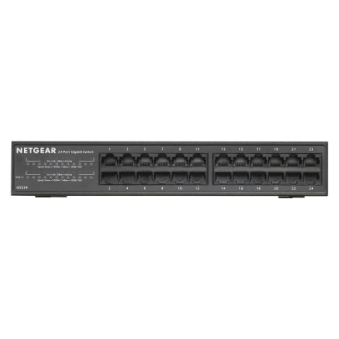 NETGEAR GS324 Unmanaged Gigabit Ethernet (10/100/1000) Schwarz