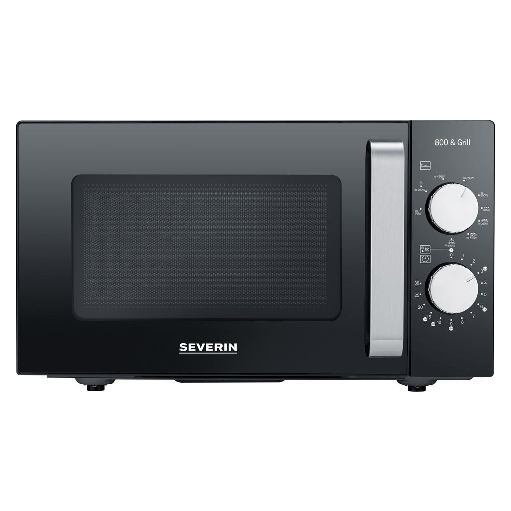 Produktbild Mikrowelle - Severin MW 7762 Mikrowelle 20 l 800 W Schwarz, Edelstahl
