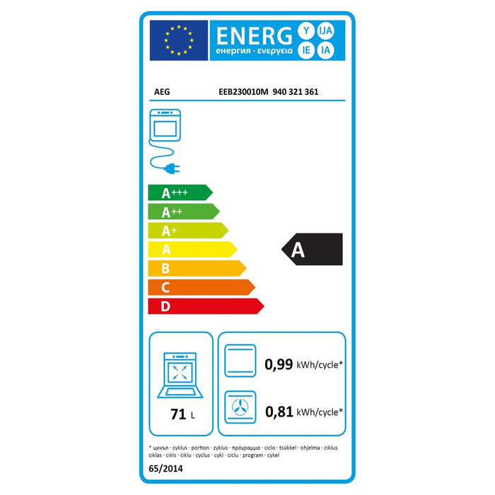 Electrolux AEG MDA EB-Herdset EEB230010M+HE604062X KOMBI2000