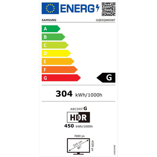 Produktbild QLED-Fernseher - Samsung CE Neo 8K QLED-TV 216cm,PQI4900 GQ85QN800BTXZG