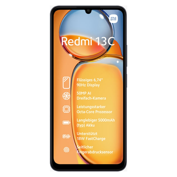 Xiaomi Redmi 13C 17,1 cm (6.74) Dual-SIM Android 13 4G USB Typ-C 6 GB 128 GB 5000 mAh Schwarz