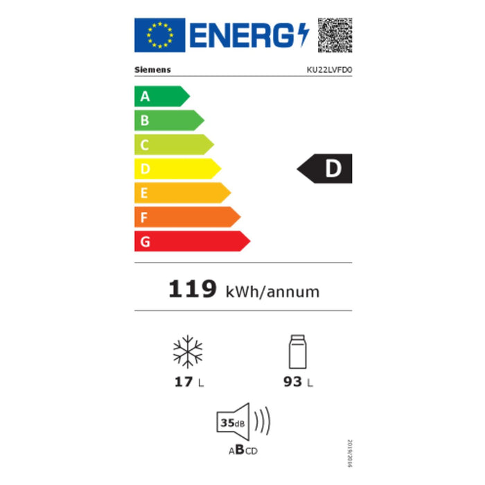 Siemens MDA UB-Kühlgerät IQ300 KU22LVFD0