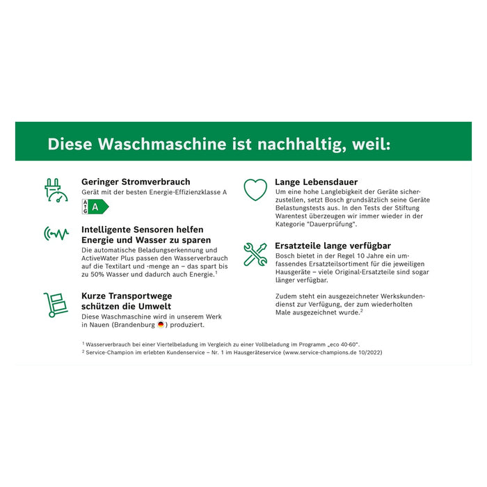 Bosch MDA Waschautomat Serie8 WGB256A40