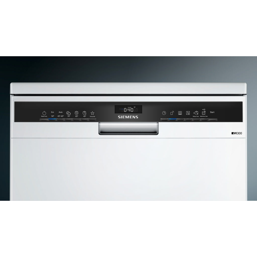 Produktbild Standgeschirrspüler - Siemens iQ300 SN23EW03ME Geschirrspüler 60 cm Freistehend 14 Maßgedecke B in weiß