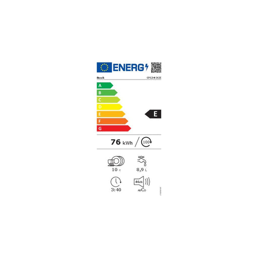Produktbild Standgeschirrspüler - Bosch Serie 2 SPS2HKI42E Geschirrspüler freistehend 45cm 10 Maßgedecke E