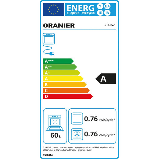 Produktbild Gas-Kochfeld - Oranier Gas-/Elektro-Herd 60cm,4 Gas-Brenner STK 657