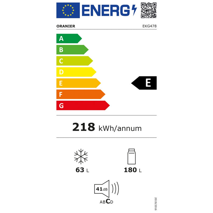 Oranier EB-Kühl/Gefrierkombi Festtür EKG 478