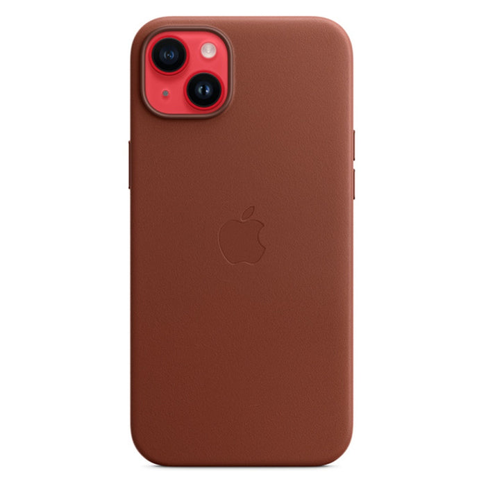 Apple Leder Case mit MagSafe für iPhone 14 Plus Umbra