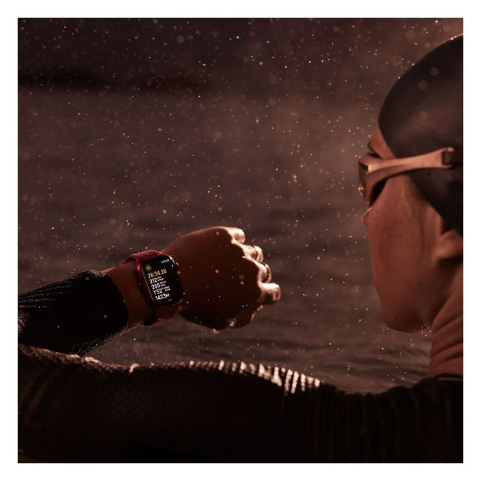 Apple Watch Series 9 45mm GPS + 4G Mitternacht Aluminiumgehäuse mit Sportarmband M/L