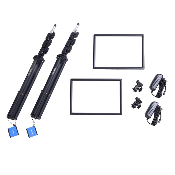 Neewer 13 LED Videolicht Panel Set mit Stativ, Str