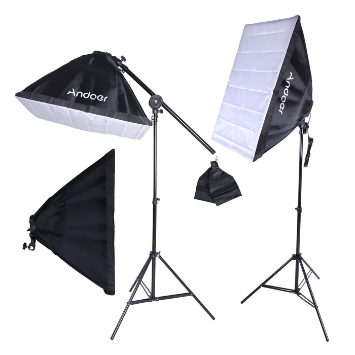 Andoer Fotostudio Softbox Beleuchtungsset 3 Packun