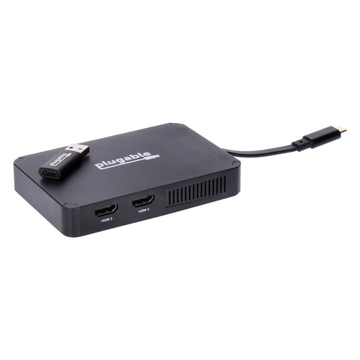Produktbild HDMI-Adapter - Plugable 4 HDMI Multi Monitor Adapter, USB 3.0 ode