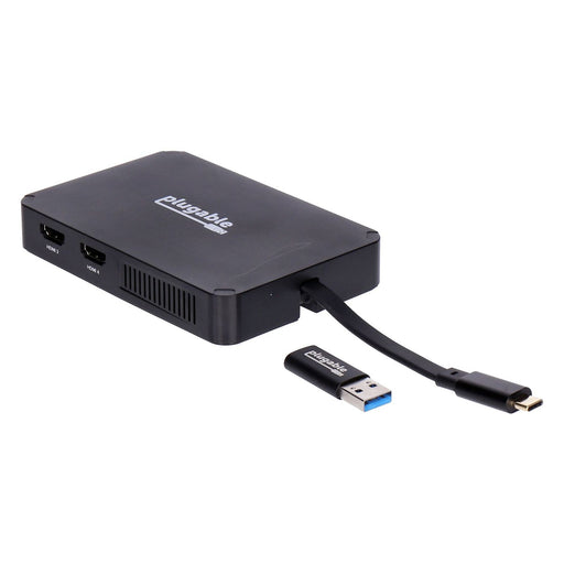 Produktbild HDMI-Adapter - Plugable 4 HDMI Multi Monitor Adapter, USB 3.0 ode