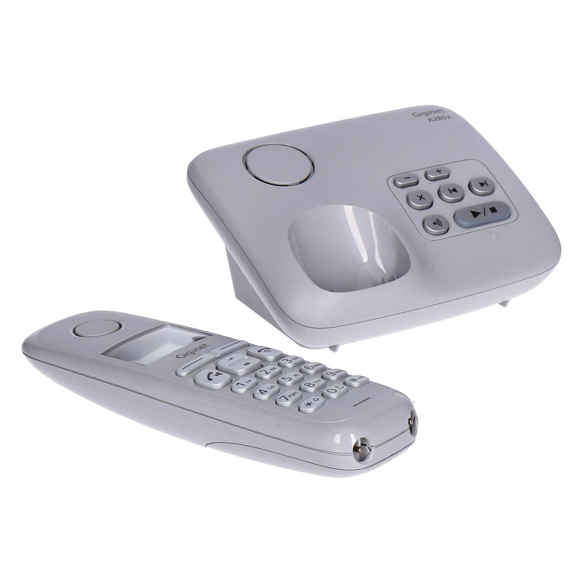 Produktbild Schnurloses DECT-Telefon - Gigaset A280A - Schnurloses Telefon mit Anrufbeantworter, Freisprechfunktion,Grau