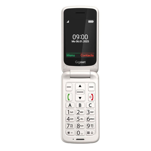Produktbild Klapphandy - Gigaset GL595 7,11 cm (2.8) 114 g Weiß Seniorentelefon