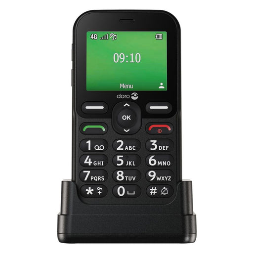 Produktbild Seniorentelefon - Doro Leva E10 6,1 cm (2.4) 118,9 g Schwarz Seniorentelefon