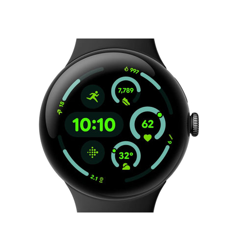 Produktbild Smartwatch - Google Pixel Watch 3 AMOLED 45 mm Digital Touchscreen Schwarz WLAN GPS