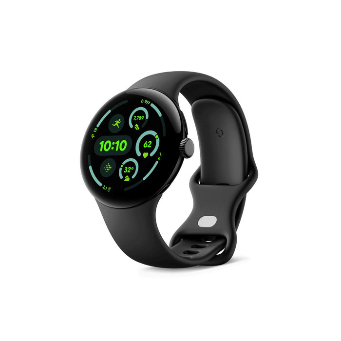 Google Pixel Watch 3 AMOLED 45 mm Digital Touchscreen Schwarz WLAN GPS