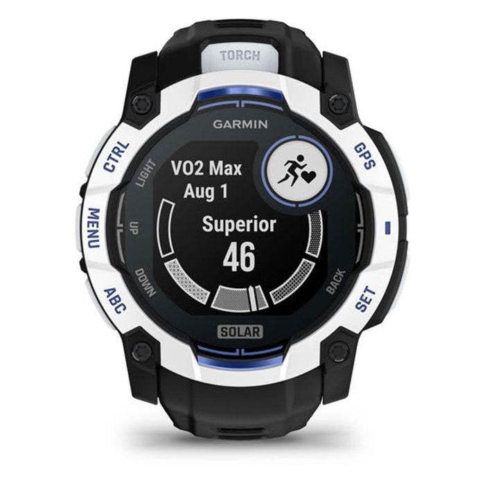 Garmin Instinct 3,05 cm (1.2) AMOLED 45 mm Digital 390 x 390 Pixel Touchscreen Schwarz, Weiß