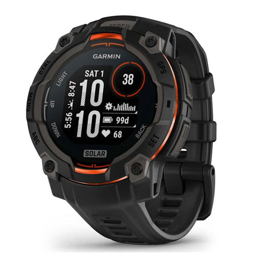 Produktbild Smartwatch - Garmin Instinct 3 Solar 2,29 cm (0.9) MIP 45 mm Digital 176 x 176 Pixel Touchscreen Schwarz GPS