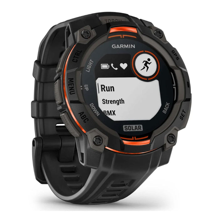 Garmin Instinct 3 Solar 2,29 cm (0.9) MIP 45 mm Digital 176 x 176 Pixel Touchscreen Schwarz GPS