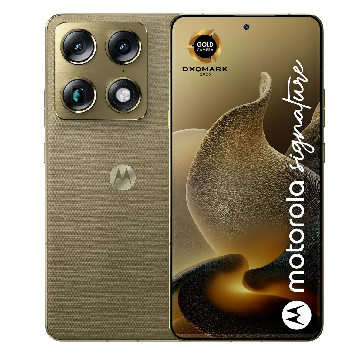 Produktbild Smartphone - motorola signature 5G Dual-SIM 512GB PANTONE Martini Olive