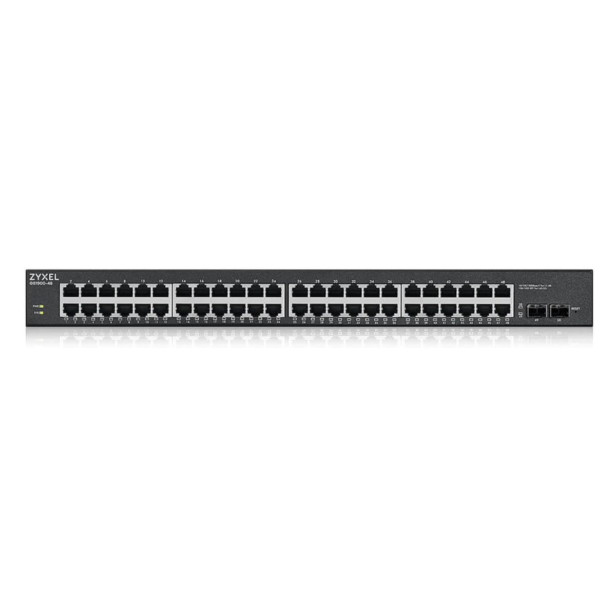 Produktbild Gigabit-Switch - Zyxel GS1900-48HPv2 Managed L2 Gigabit Ethernet (10/100/1000) Power over Ethernet (PoE) Schwarz
