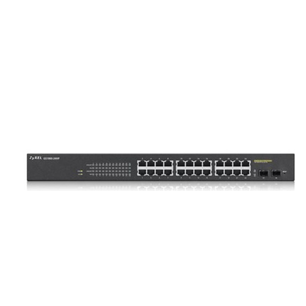 Produktbild Gigabit-Switch - Zyxel GS1900-24HP Managed Gigabit Ethernet (10/100/1000) 1U Schwarz
