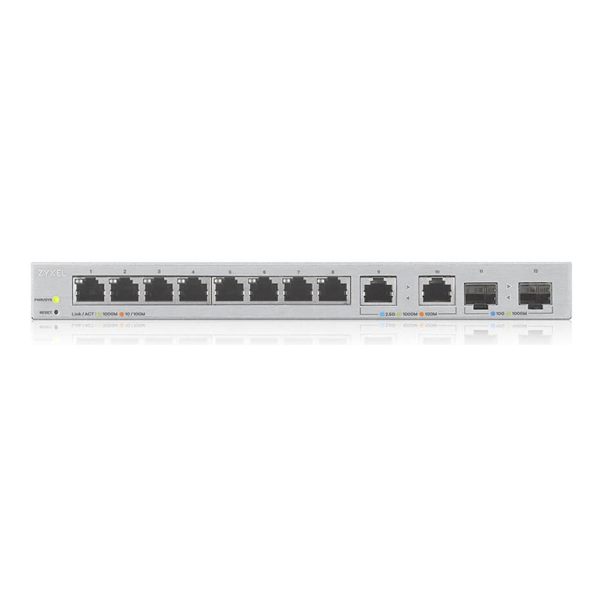 Produktbild Netzwerk-Switch - Zyxel XGS1210-12-ZZ0102F Netzwerk-Switch Managed Gigabit Ethernet (10/100/1000) Grau