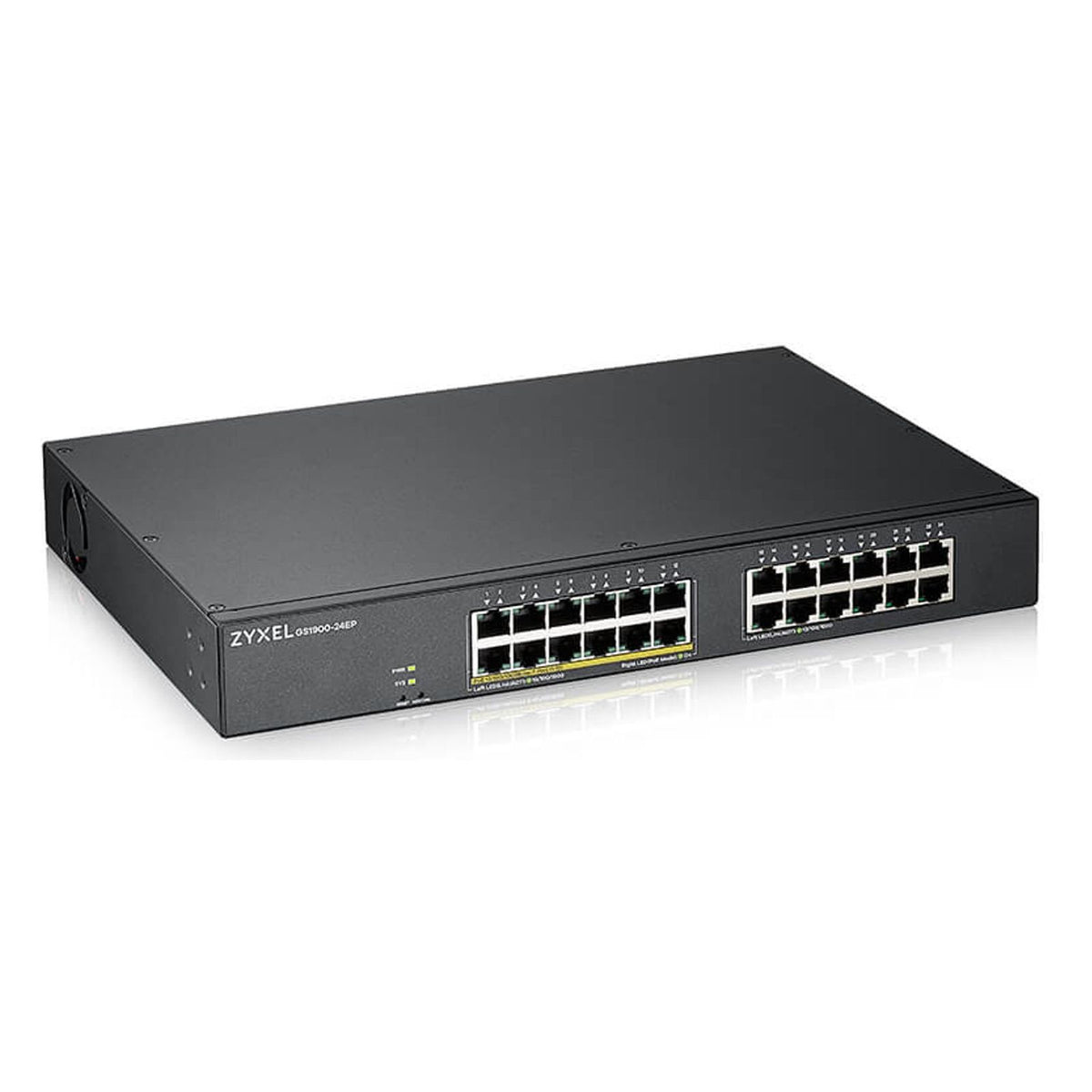 Produktbild Gigabit-Switch - Zyxel GS1900-24EP Managed L2 Gigabit Ethernet (10/100/1000) Power over Ethernet (PoE) Schwarz