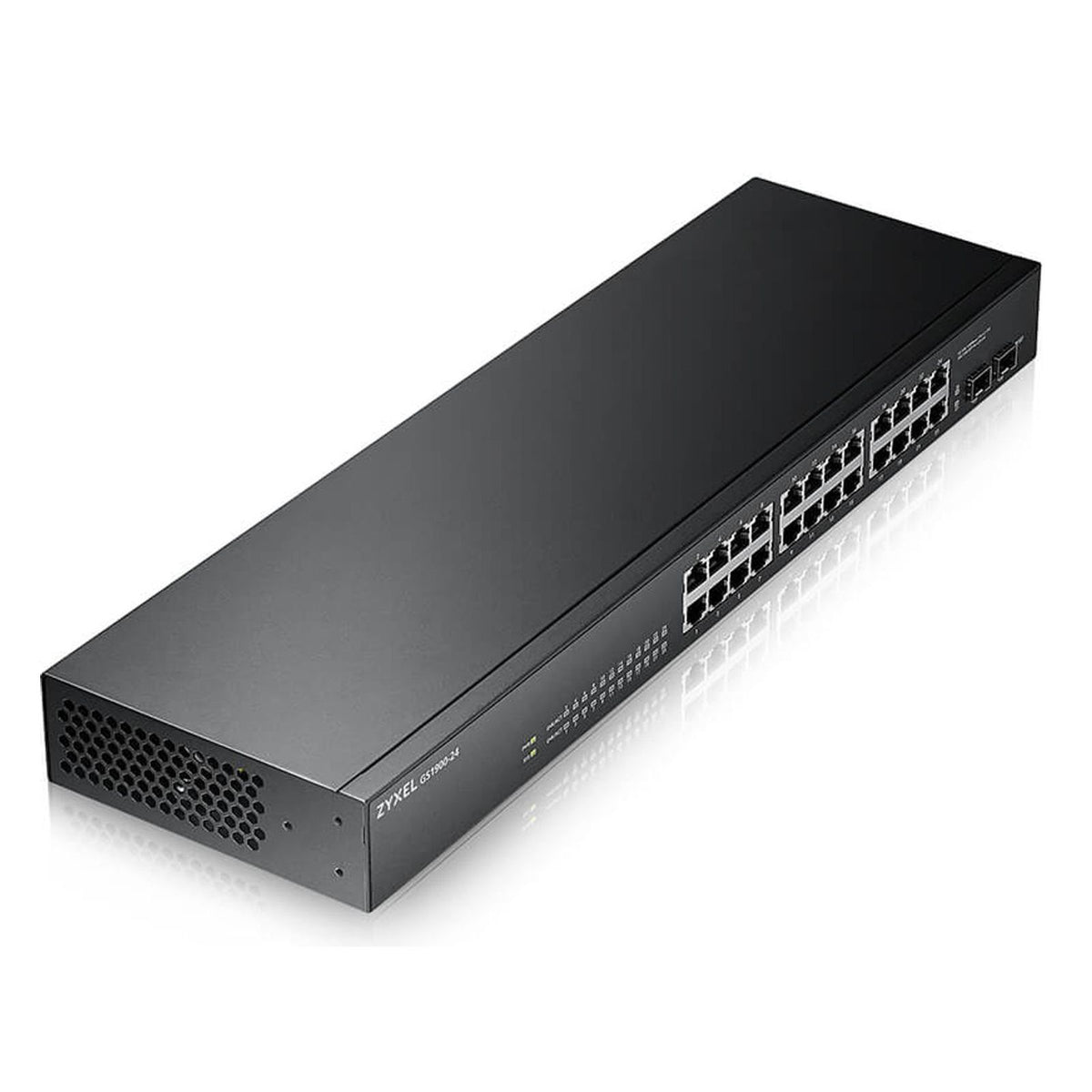 Produktbild Gigabit-Switch - Zyxel GS-1900-24 v2 Managed L2 Gigabit Ethernet (10/100/1000) 1U Schwarz