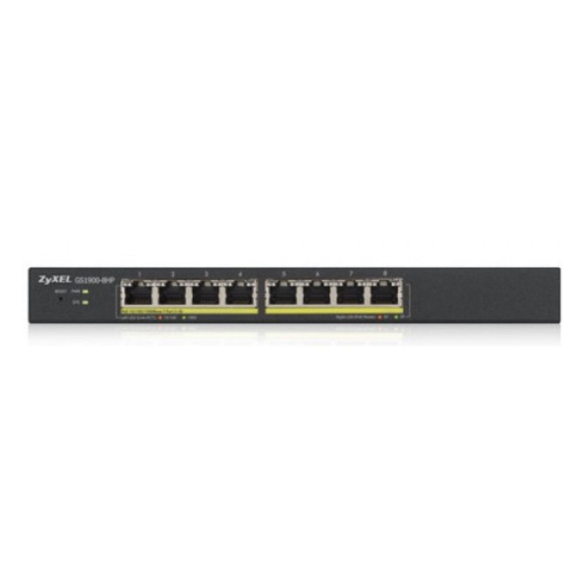 Produktbild Gigabit-Switch - Zyxel GS1900-8HP v3 PoE Managed L2 Gigabit Ethernet (10/100/1000) Power over Ethernet (PoE)