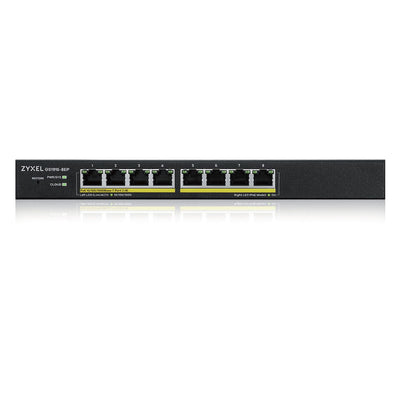 GS1915-8EP Managed L2 Gigabit Ethernet (10/100/1000) Power over Ethernet (PoE) Schwarz