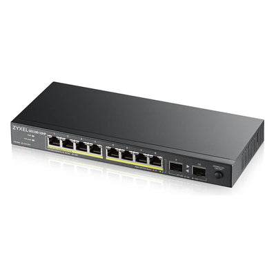 GS1100-10HP v2 Unmanaged Gigabit Ethernet (10/100/1000) Power over Ethernet (PoE) Schwarz