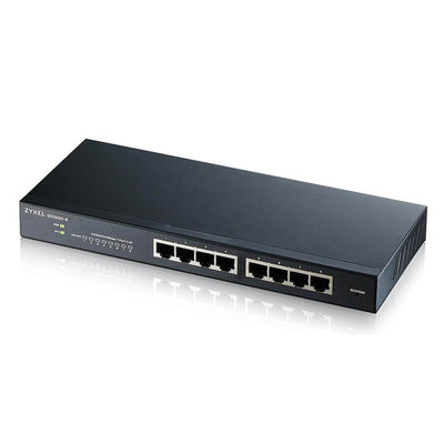 GS1900-8 Managed L2 Gigabit Ethernet (10/100/1000) Schwarz