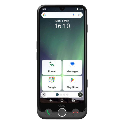 Produktbild Smartphone - Doro Aurora A30 15,5 cm (6.1) Dual-SIM Android 14 4G USB Typ-C 6 GB 128 GB 5000 mAh Graphit