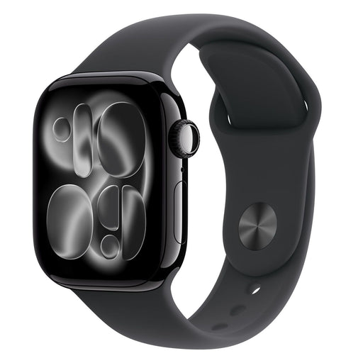 Produktbild Smartwatch - Apple Watch Series 11 GPS 42mm Aluminium Jet Black Sport Band Black S/M
