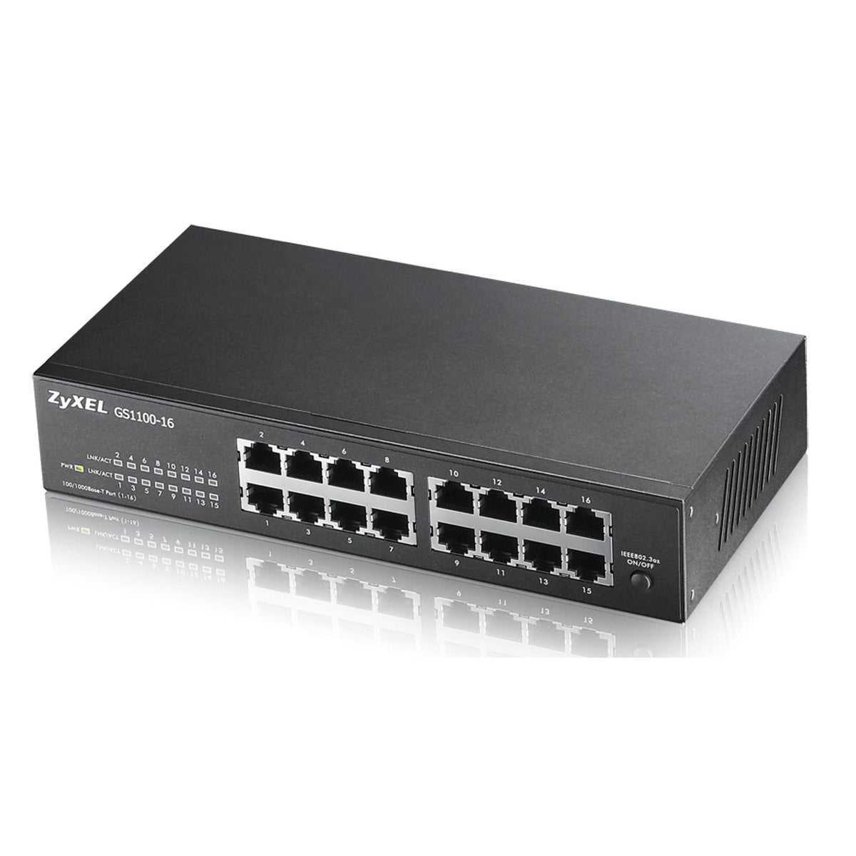 Produktbild Unmanaged Switch - Zyxel GS1100-16 Unmanaged Gigabit Ethernet (10/100/1000)