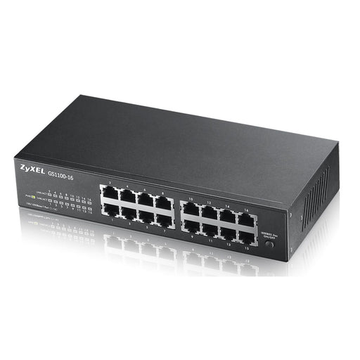 Produktbild Unmanaged Switch - Zyxel GS1100-16 Unmanaged Gigabit Ethernet (10/100/1000)