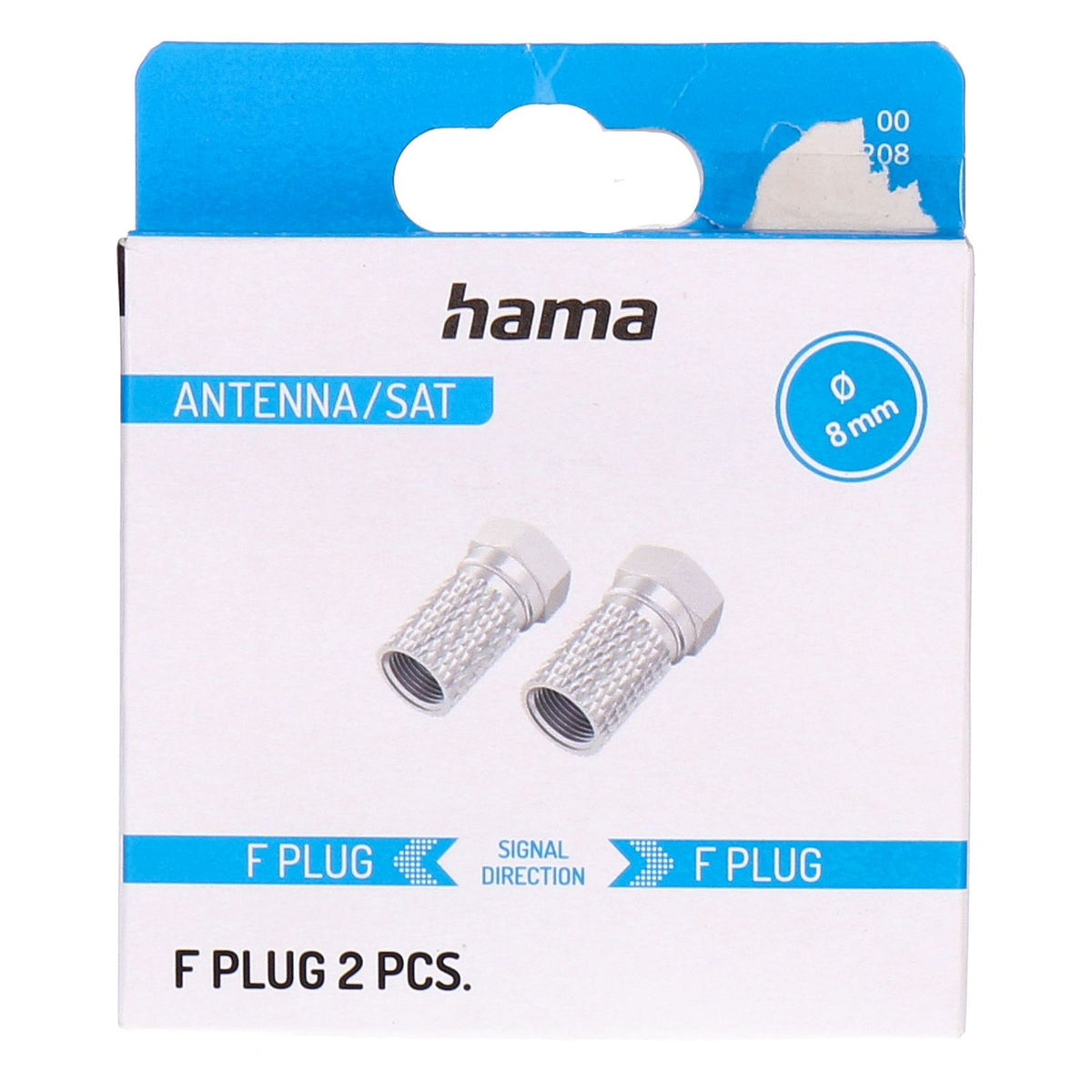 Produktbild Koax-Kabelverbinder - Hama 00205208 Koaxialstecker F-Typ 2 Stück(e)