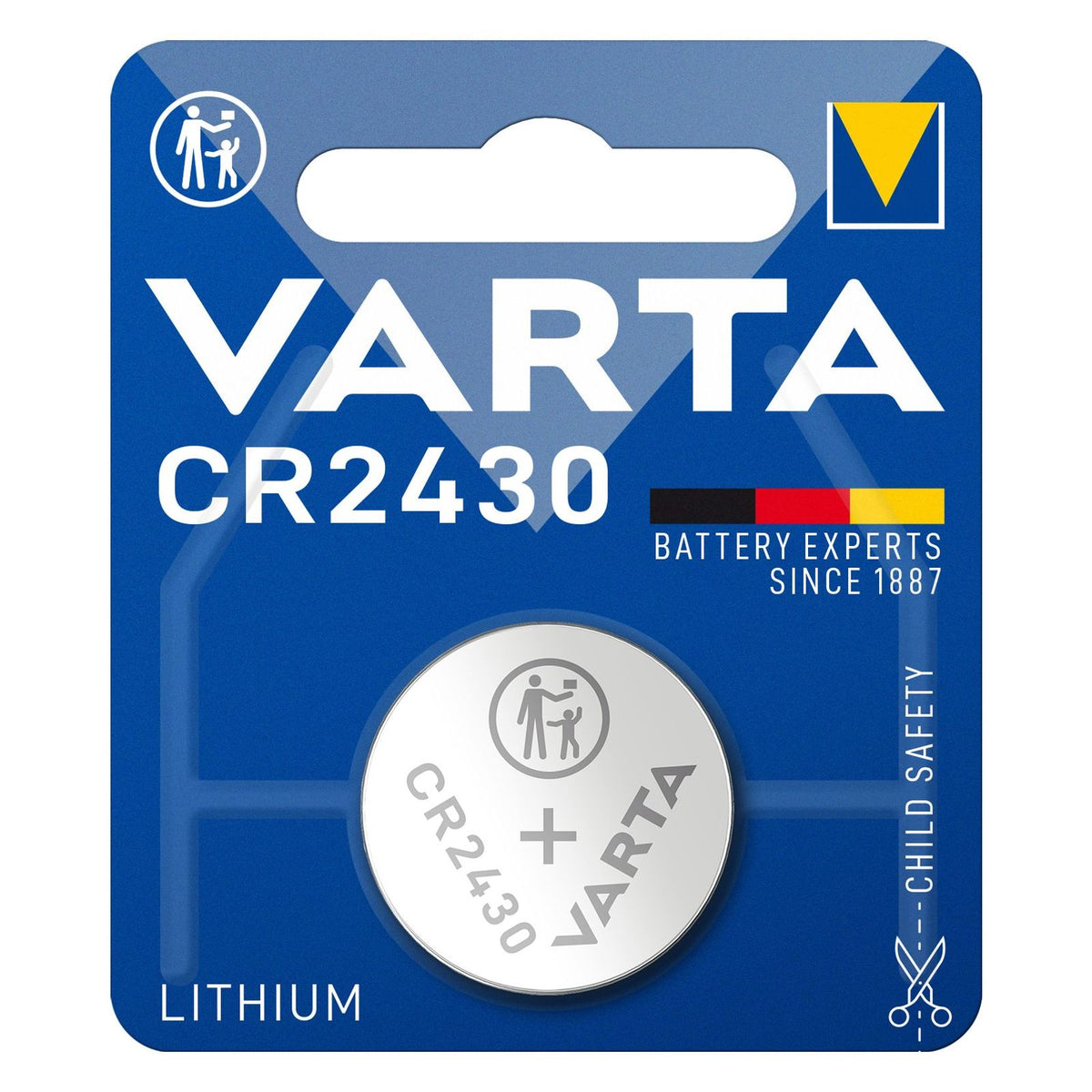 Produktbild Knopfzelle - VARTA Professional Electronics CR2430 Lithium Batterie 3V 280 mAh