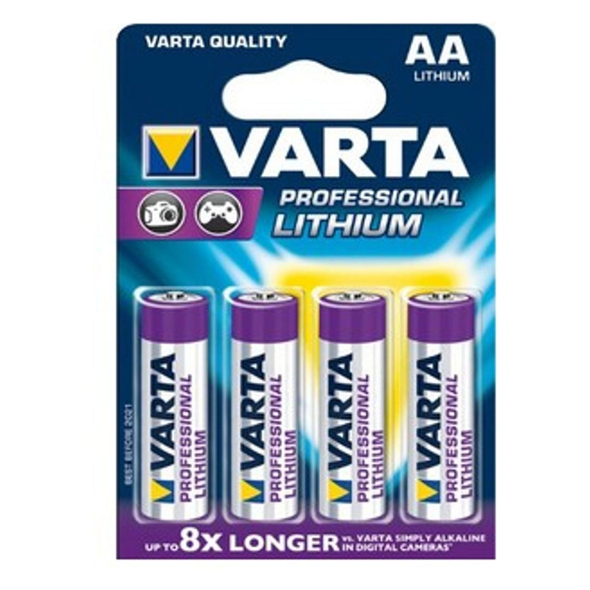 Produktbild Batterie - Varta 4x AA Lithium Einwegbatterie