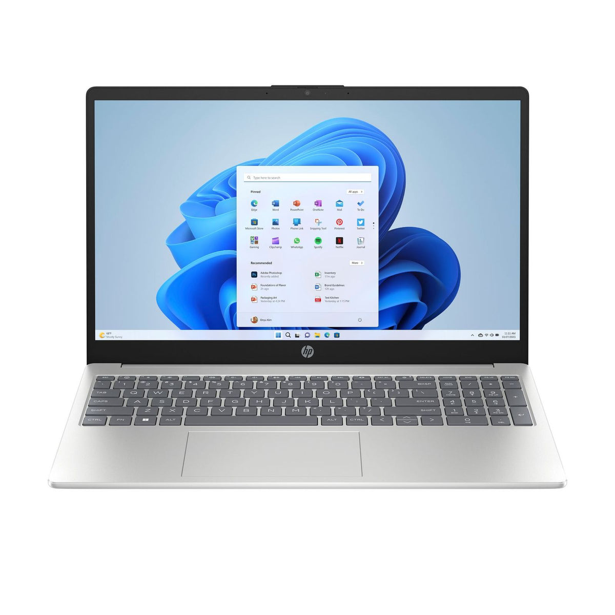Produktbild Notebook - HP 15-fd0611ng Intel® N N100 Laptop 39,6 cm (15.6") Full HD 4 GB DDR4-SDRAM 128 GB eUFS Wi-Fi
