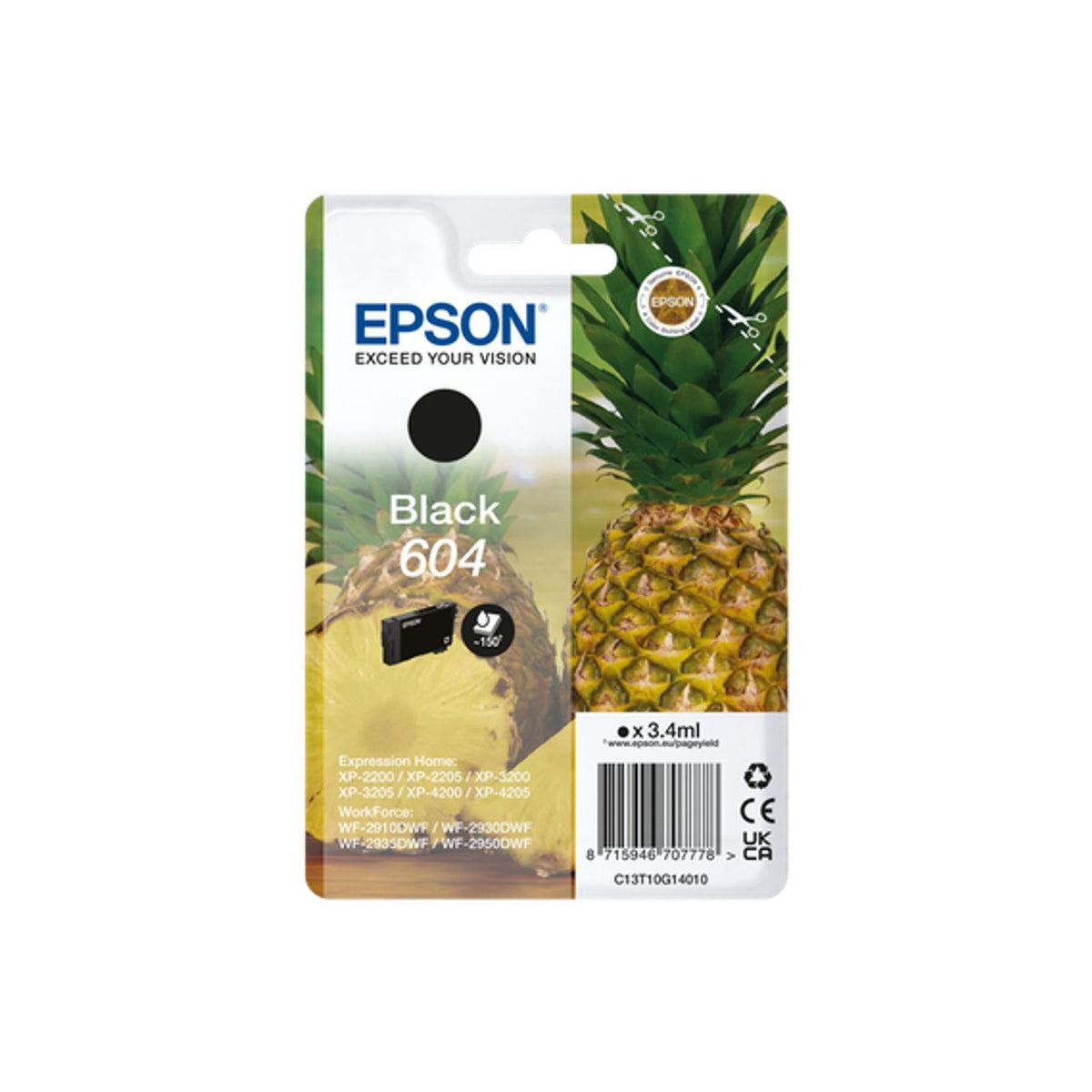 Produktbild Tintenpatrone - Epson 604 Druckerpatrone 1 Stück(e) Original Standardertrag Schwarz