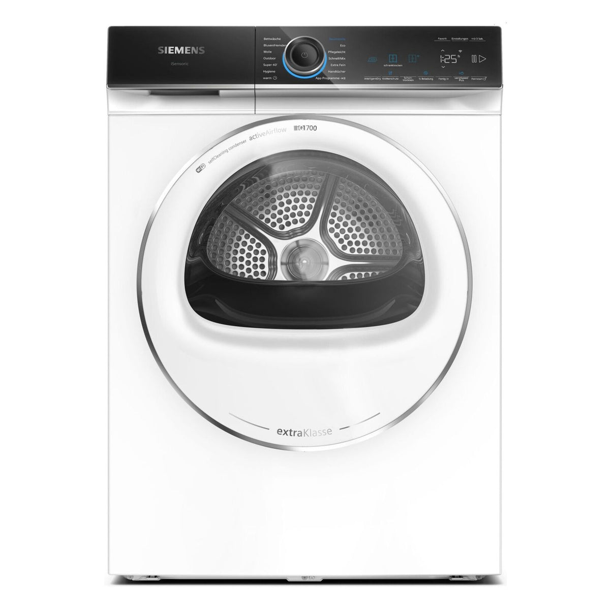 Produktbild Ohne Kategorie - Siemens iQ700 WR47B2C90 topTeam Wäschetrockner Freistehend Frontlader 9 kg Weiß
